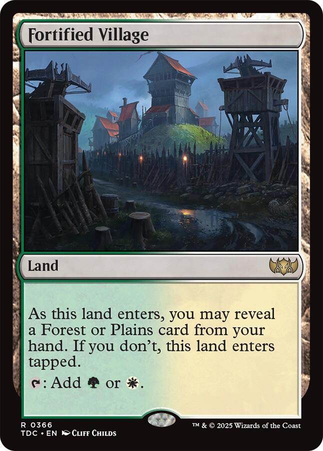 Fortified Village [Tarkir: Dragonstorm Commander] | Card Citadel