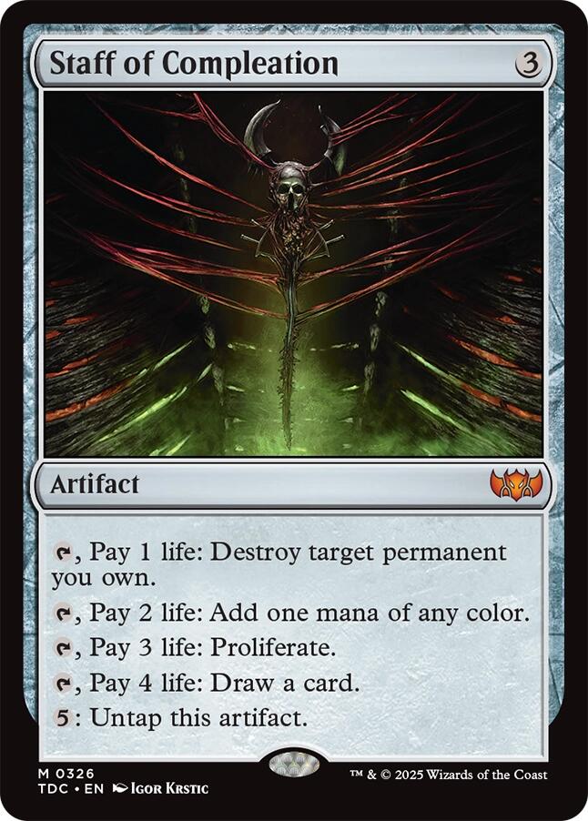 Staff of Compleation [Tarkir: Dragonstorm Commander] | Card Citadel