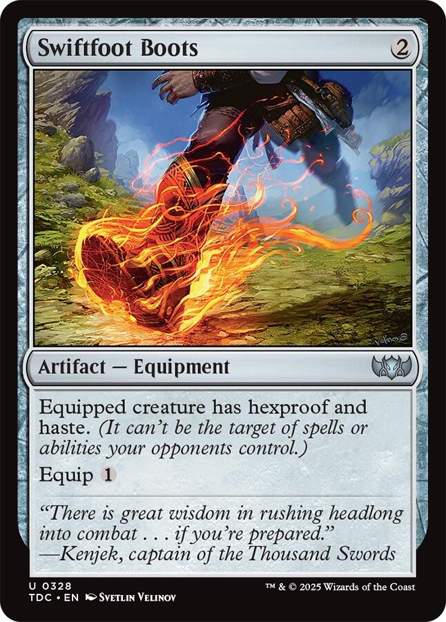 Swiftfoot Boots [Tarkir: Dragonstorm Commander] | Card Citadel