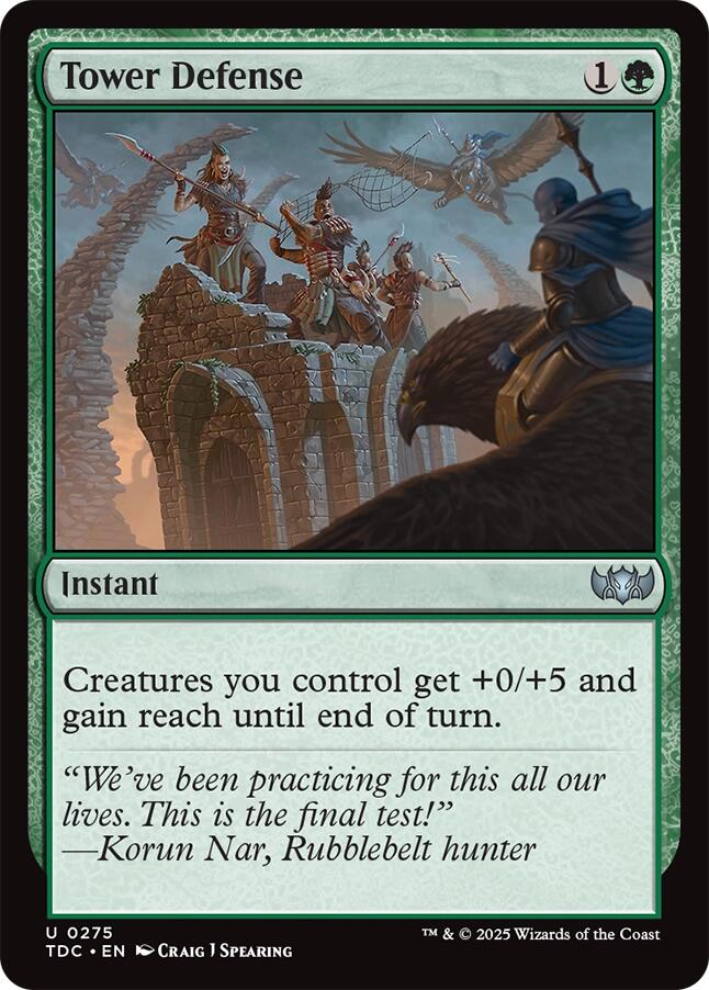 Tower Defense [Tarkir: Dragonstorm Commander] | Card Citadel