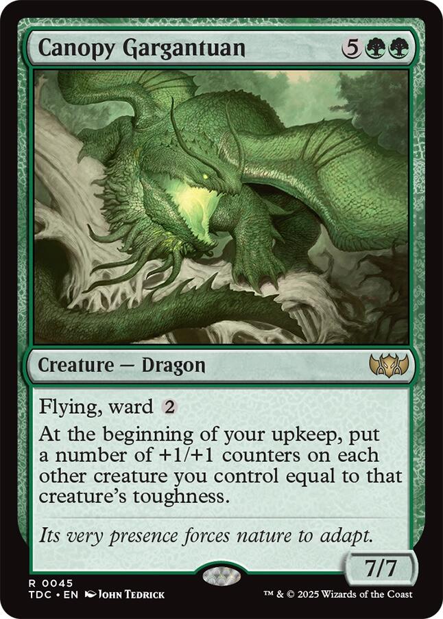 Canopy Gargantuan [Tarkir: Dragonstorm Commander] | Card Citadel