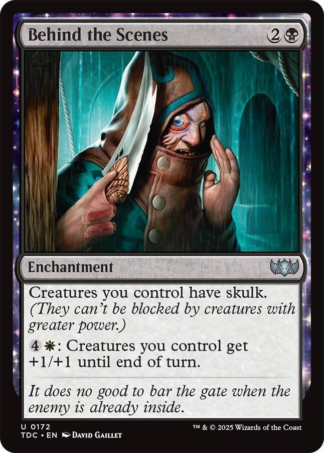 Behind the Scenes [Tarkir: Dragonstorm Commander] | Card Citadel