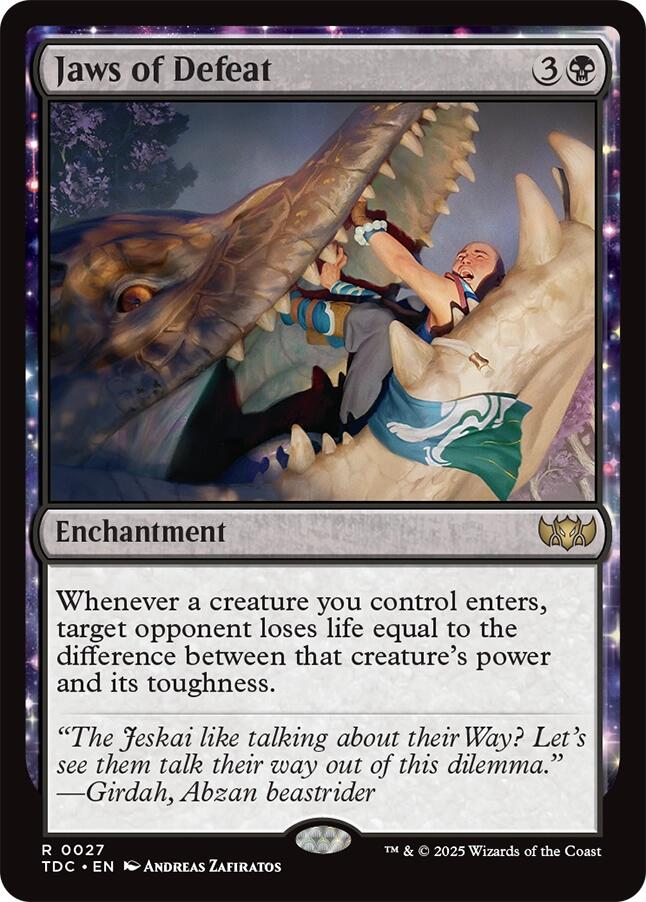 Jaws of Defeat [Tarkir: Dragonstorm Commander] | Card Citadel