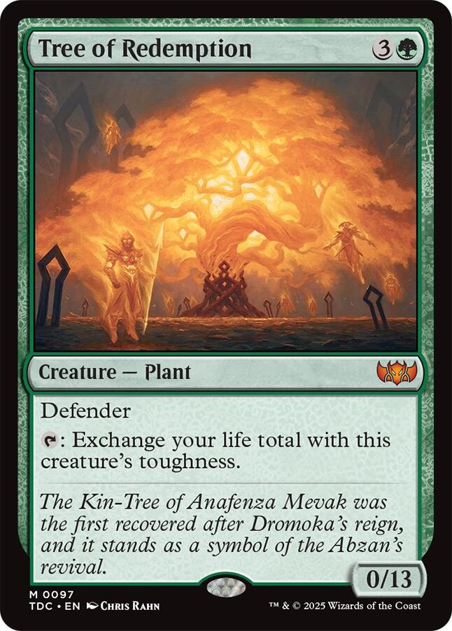 Tree of Redemption [Tarkir: Dragonstorm Commander] | Card Citadel
