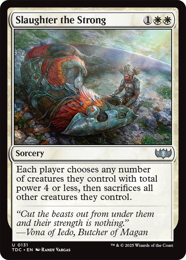 Slaughter the Strong [Tarkir: Dragonstorm Commander] | Card Citadel