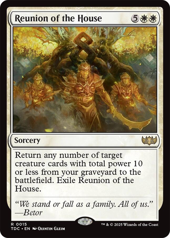 Reunion of the House [Tarkir: Dragonstorm Commander] | Card Citadel