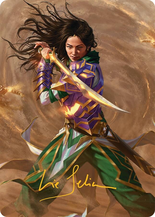Descendant of Storms Art Card (2/54) (Gold-Stamped Signature) [Tarkir: Dragonstorm Art Series] | Card Citadel
