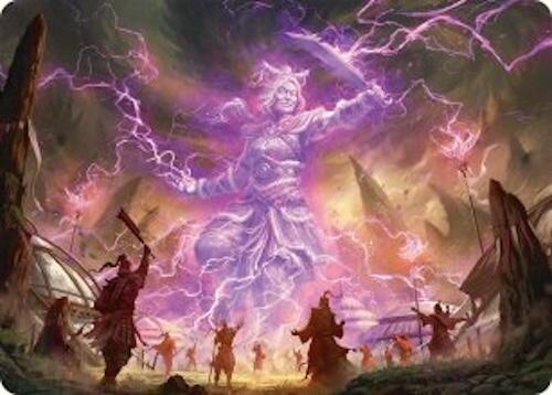 Smile at Death Art Card (4/54) [Tarkir: Dragonstorm Art Series] | Card Citadel