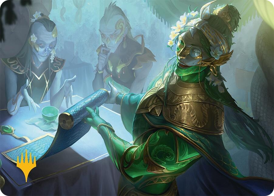 Sibsig Appraiser Art Card (8/54) (Gold-Stamped Signature) [Tarkir: Dragonstorm Art Series] | Card Citadel
