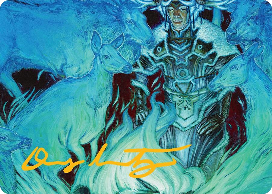 Unending Whisper Art Card (9/54) (Gold-Stamped Signature) [Tarkir: Dragonstorm Art Series] | Card Citadel