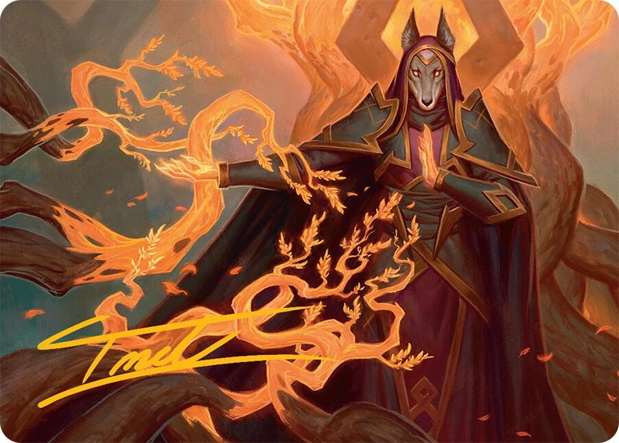 Abzan Devotee Art Card (10/54) (Gold-Stamped Signature) [Tarkir: Dragonstorm Art Series] | Card Citadel