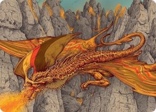 Magmatic Hellkite Art Card (34/54) [Tarkir: Dragonstorm Art Series] | Card Citadel