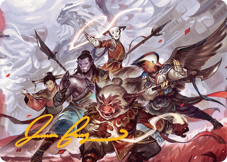Will of the Jeskai Art Card (54/54) (Gold-Stamped Signature) [Tarkir: Dragonstorm Art Series] | Card Citadel