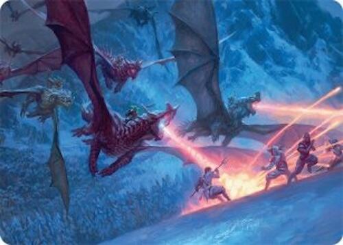 Dragonback Assault Art Card (22/54) [Tarkir: Dragonstorm Art Series] | Card Citadel