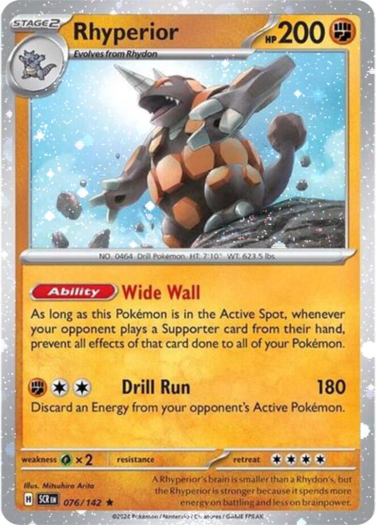 Rhyperior (076/142) (Cosmos Holo) [Scarlet & Violet: Stellar Crown] | Card Citadel