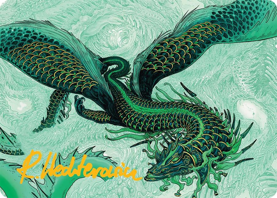 Teval, Arbiter of Virtue Art Card (38/54) (Gold-Stamped Signature) [Tarkir: Dragonstorm Art Series] | Card Citadel