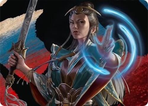 Narset, Jeskai Waymaster Art Card (44/54) [Tarkir: Dragonstorm Art Series] | Card Citadel