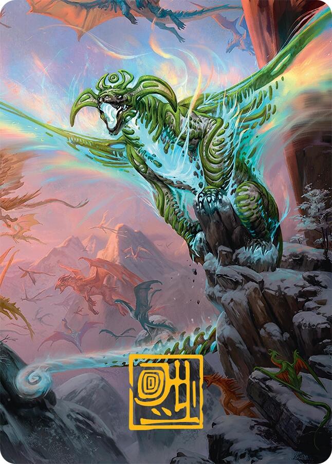 Ureni of the Unwritten Art Card (51/54) (Gold-Stamped Signature) [Tarkir: Dragonstorm Art Series] | Card Citadel