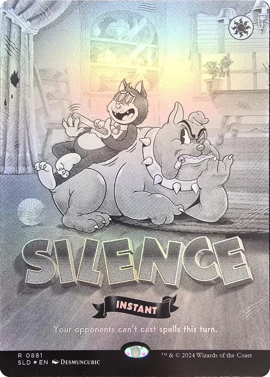 Silence (0881) (Black & White Foil) [Secret Lair Drop Series] | Card Citadel