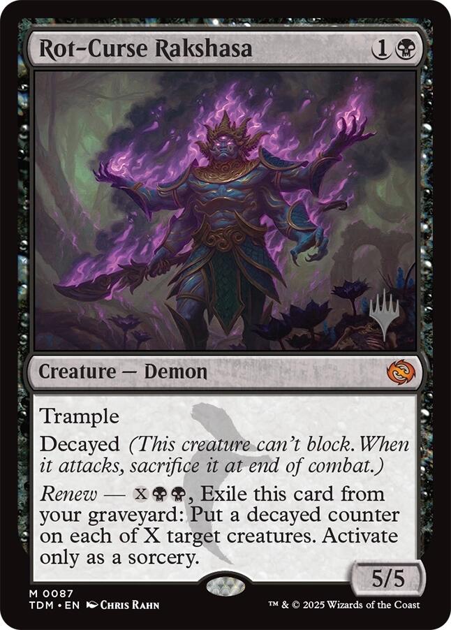 Rot-Curse Rakshasa [Tarkir: Dragonstorm Promos] | Card Citadel