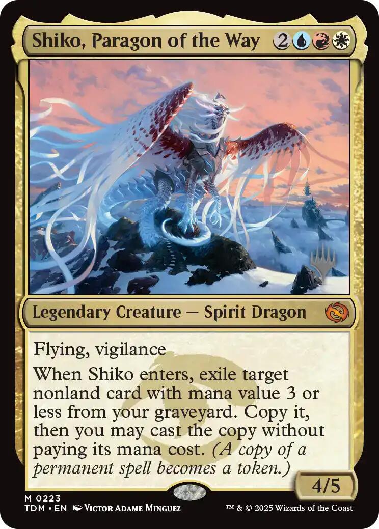 Shiko, Paragon of the Way [Tarkir: Dragonstorm Promos] | Card Citadel