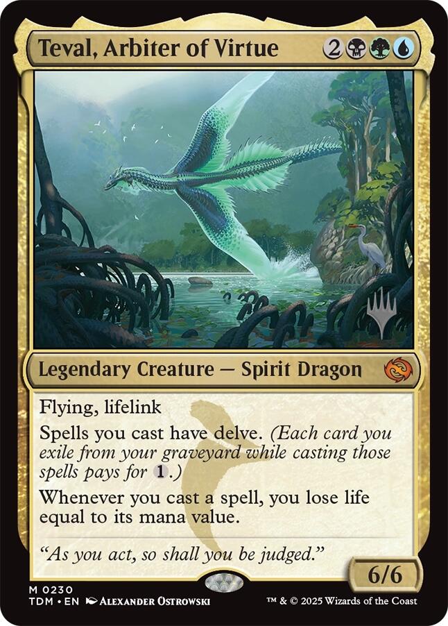 Teval, Arbiter of Virtue [Tarkir: Dragonstorm Promos] | Card Citadel