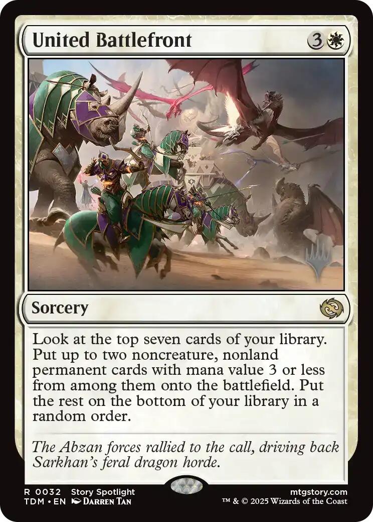 United Battlefront [Tarkir: Dragonstorm Promos] | Card Citadel