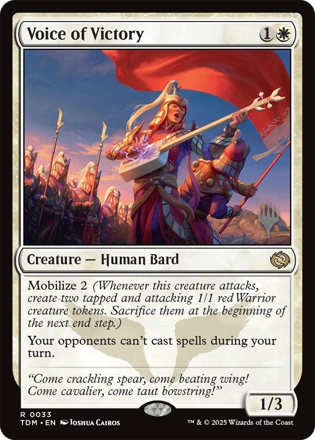 Voice of Victory [Tarkir: Dragonstorm Promos] | Card Citadel