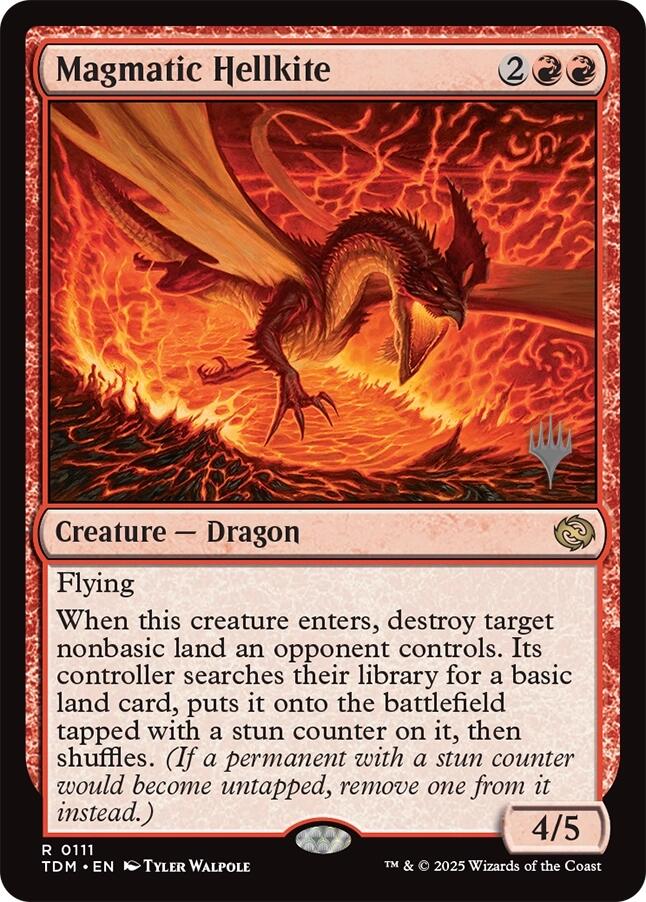 Magmatic Hellkite [Tarkir: Dragonstorm Promos] | Card Citadel