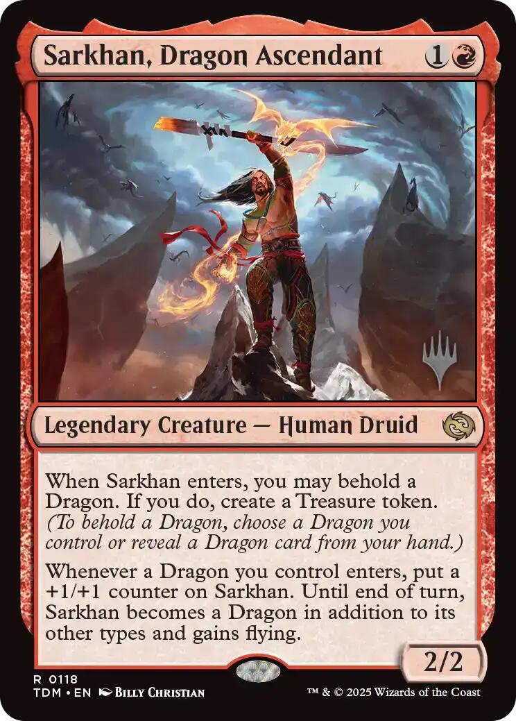 Sarkhan, Dragon Ascendant [Tarkir: Dragonstorm Promos] | Card Citadel