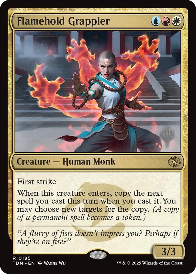 Flamehold Grappler [Tarkir: Dragonstorm Promos] | Card Citadel