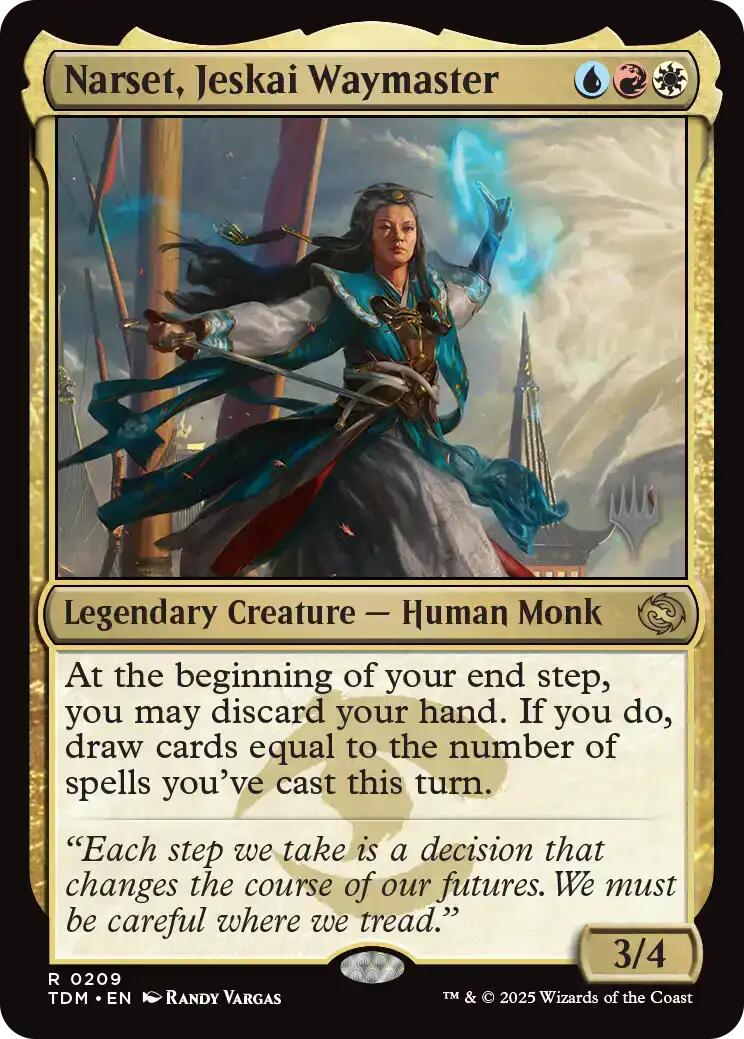 Narset, Jeskai Waymaster [Tarkir: Dragonstorm Promos] | Card Citadel