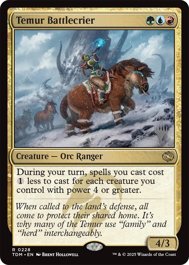 Temur Battlecrier [Tarkir: Dragonstorm Promos] | Card Citadel