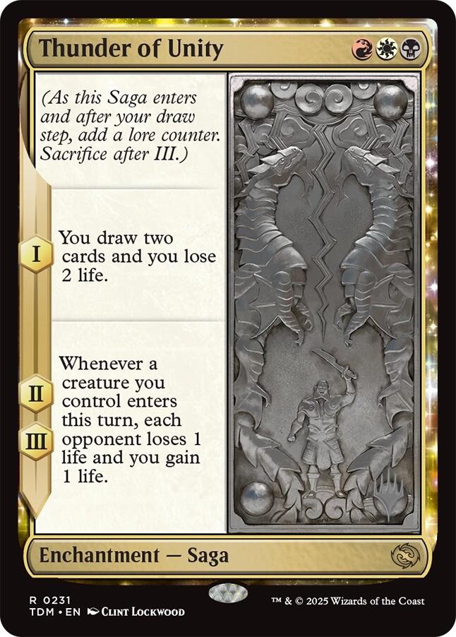 Thunder of Unity [Tarkir: Dragonstorm Promos] | Card Citadel