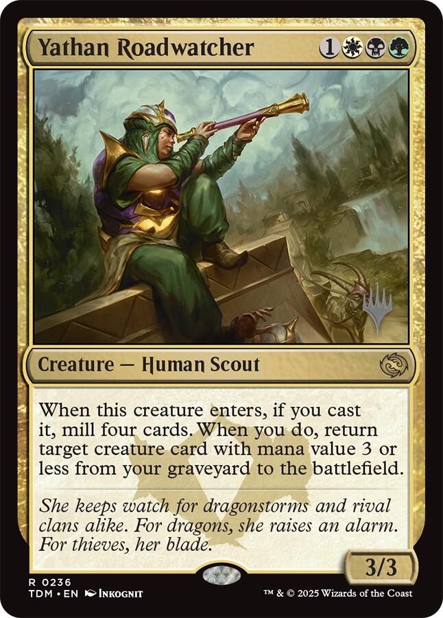 Yathan Roadwatcher [Tarkir: Dragonstorm Promos] | Card Citadel