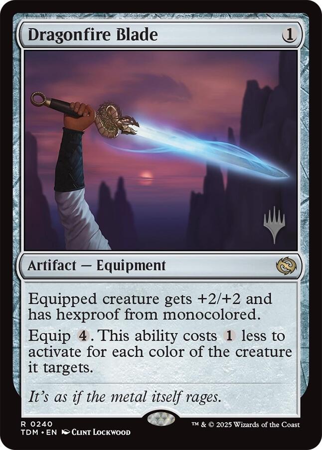 Dragonfire Blade [Tarkir: Dragonstorm Promos] | Card Citadel