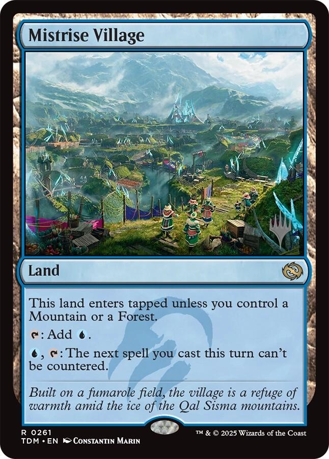 Mistrise Village [Tarkir: Dragonstorm Promos] | Card Citadel