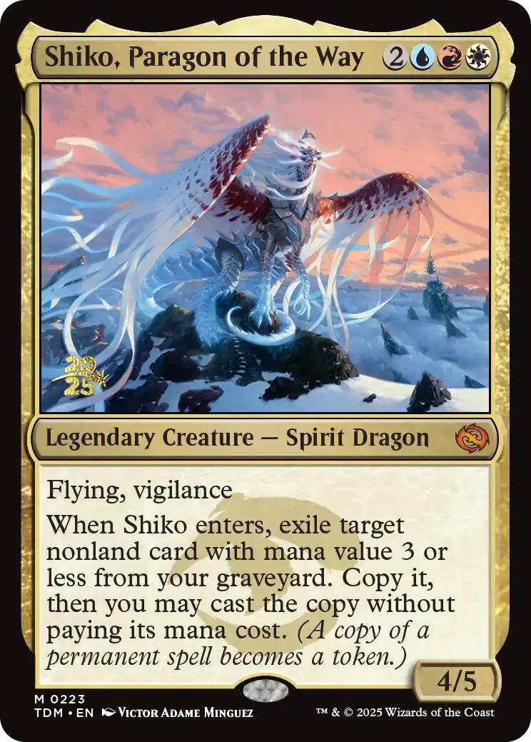 Shiko, Paragon of the Way [Tarkir: Dragonstorm Prerelease Promos] | Card Citadel