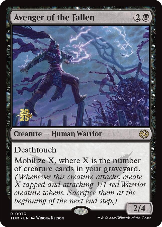 Avenger of the Fallen [Tarkir: Dragonstorm Prerelease Cards] | Card Citadel