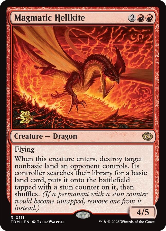 Magmatic Hellkite [Tarkir: Dragonstorm Prerelease Promos] | Card Citadel
