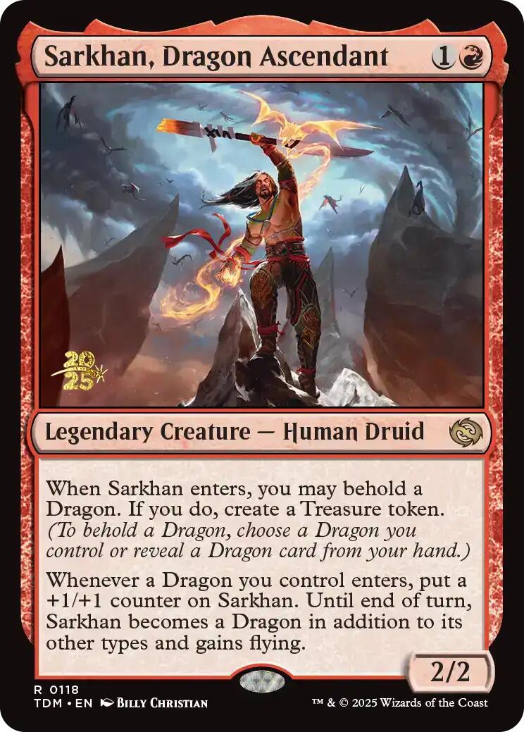 Sarkhan, Dragon Ascendant [Tarkir: Dragonstorm Prerelease Promos] | Card Citadel