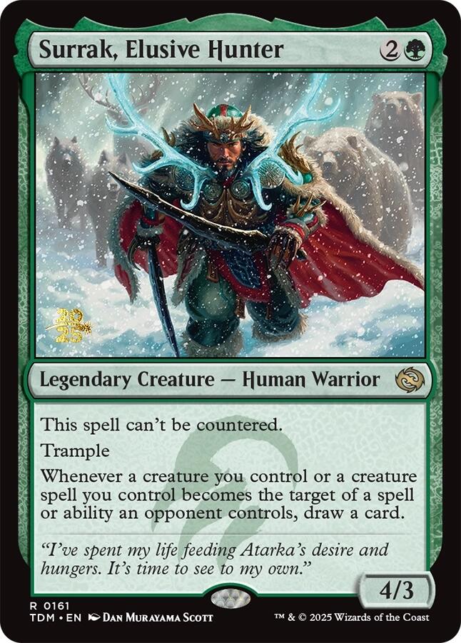 Surrak, Elusive Hunter [Tarkir: Dragonstorm Prerelease Promos] | Card Citadel