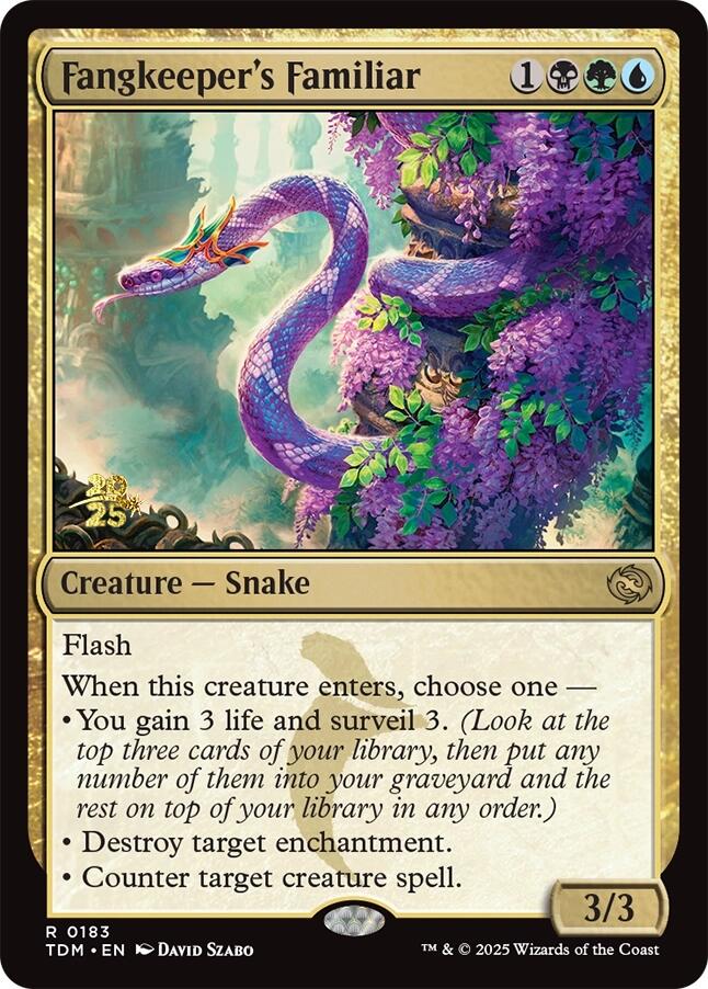 Fangkeeper's Familiar [Tarkir: Dragonstorm Prerelease Promos] | Card Citadel