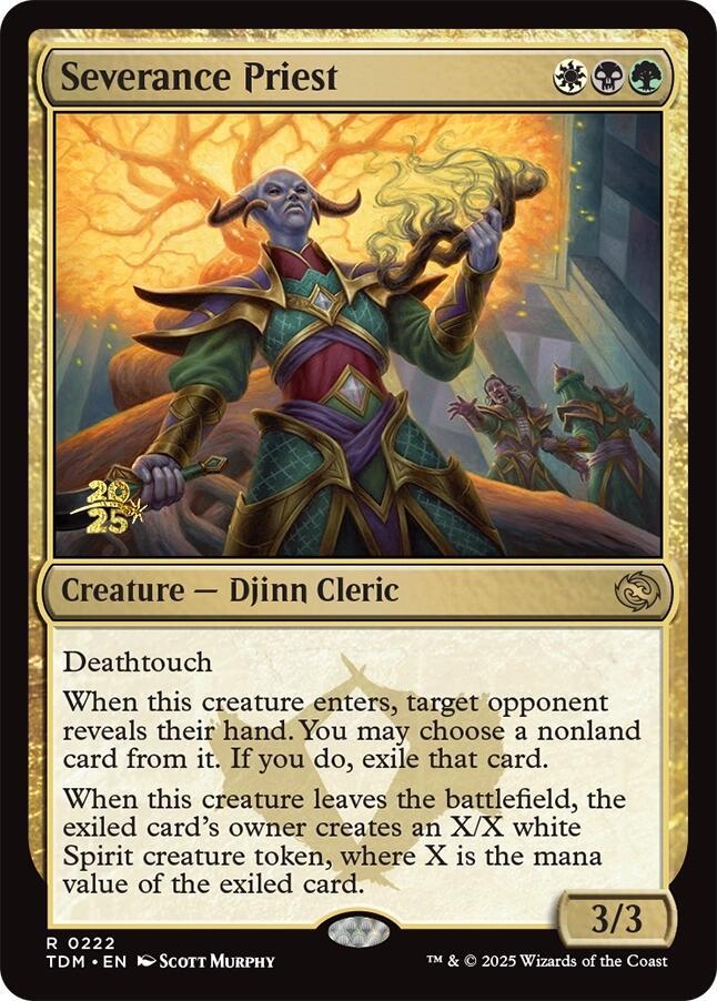 Severance Priest [Tarkir: Dragonstorm Prerelease Promos] | Card Citadel