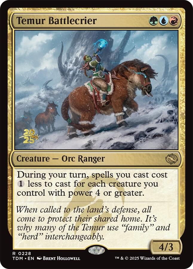 Temur Battlecrier [Tarkir: Dragonstorm Prerelease Promos] | Card Citadel