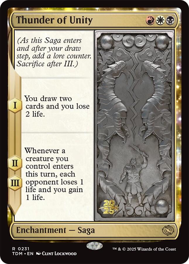 Thunder of Unity [Tarkir: Dragonstorm Prerelease Promos] | Card Citadel