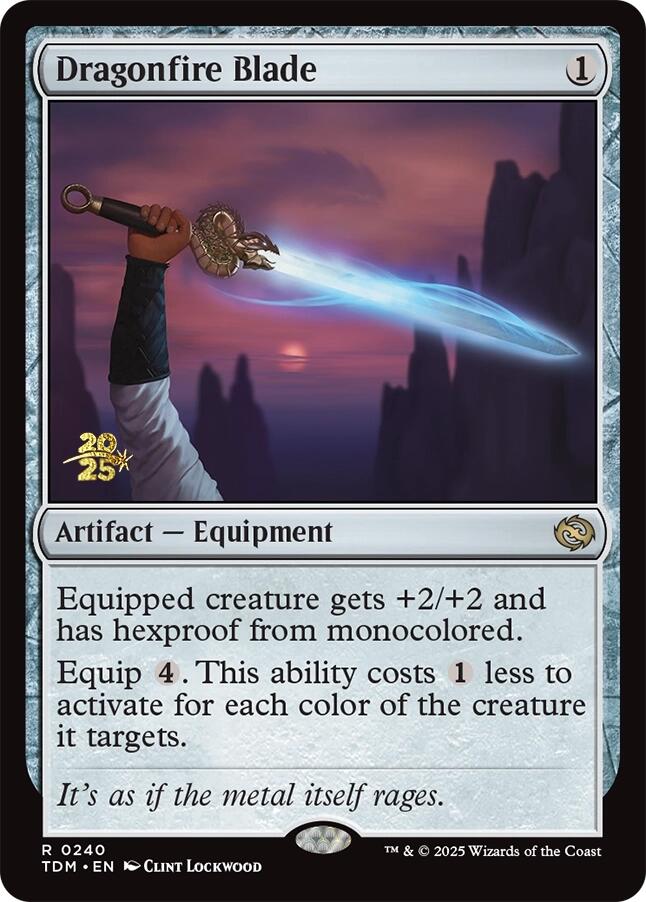 Dragonfire Blade [Tarkir: Dragonstorm Prerelease Promos] | Card Citadel