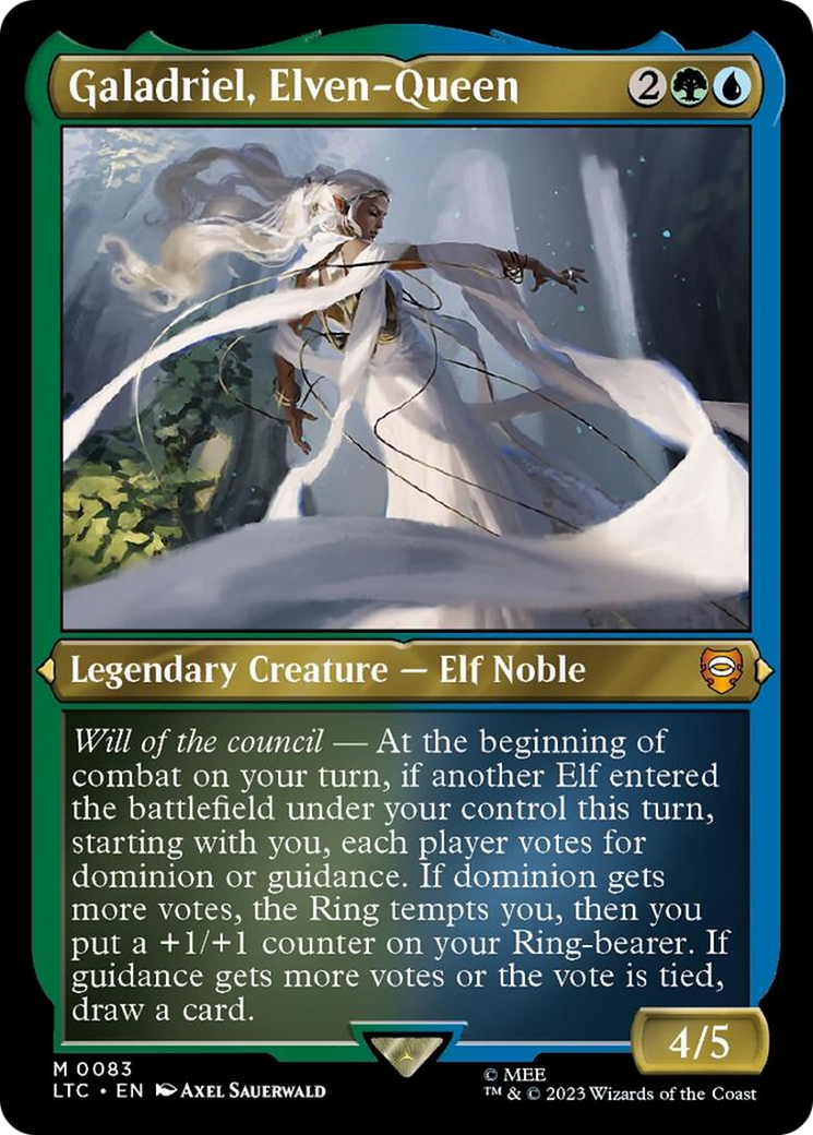 Galadriel, Elven-Queen (Display Commander) [The Lord of the Rings: Tales of Middle-Earth Commander] | Card Citadel