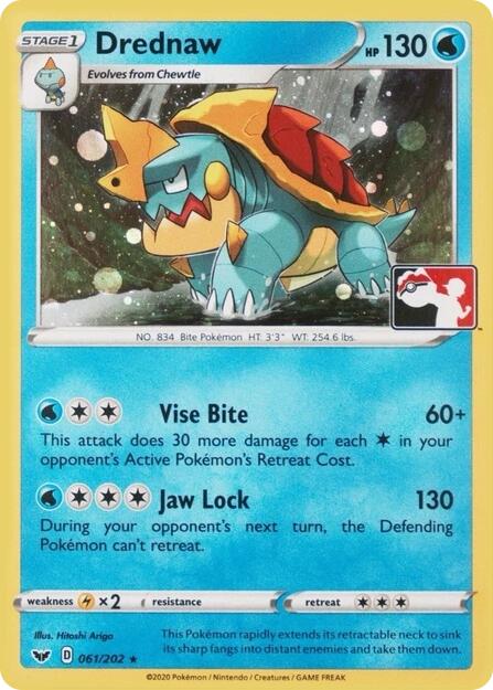 Drednaw (061/202) (Play Pokemon Promo) [League & Championship Cards] | Card Citadel