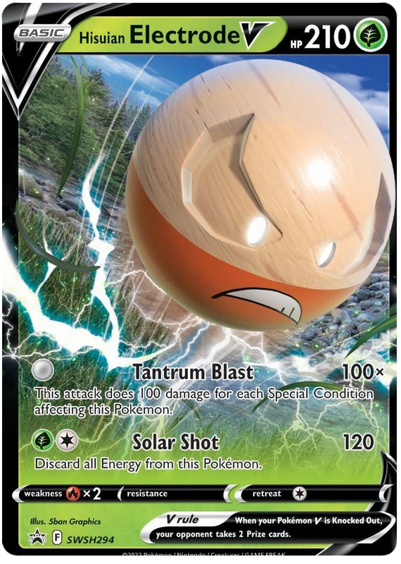 Hisuian Electrode V (SWSH294) (Jumbo Card) [Sword & Shield: Black Star Promos] | Card Citadel